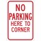 Brady No Parking Sign, 18"H, 12"W, Aluminum, 115518 115518 - alternate 1